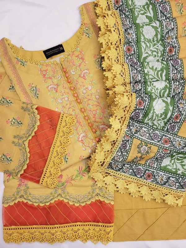 MAUSUMMERY STITCHED 3PC | D-03