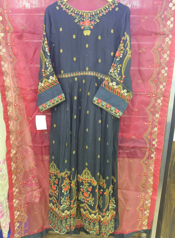 BIN SAEED CHIFFON 2 PC (KAMEEZ AND DUPATTA)