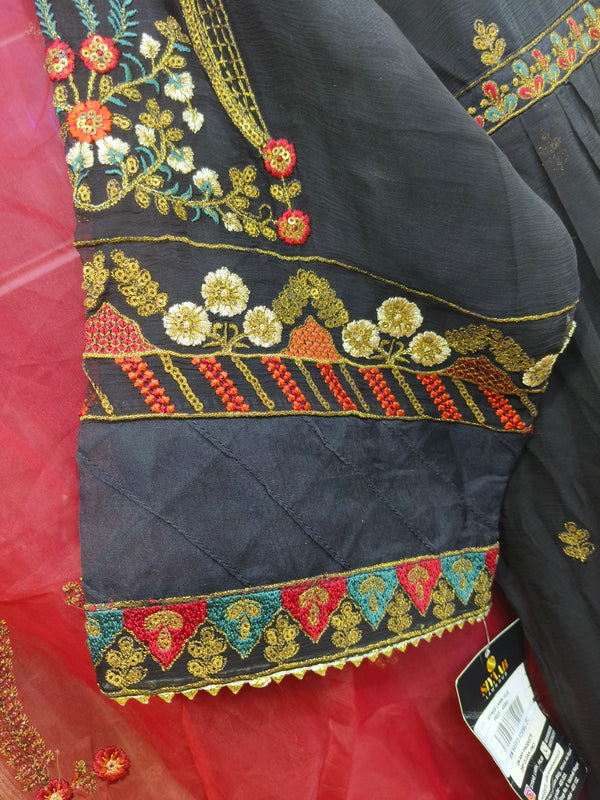 BIN SAEED CHIFFON 2 PC (KAMEEZ AND DUPATTA)