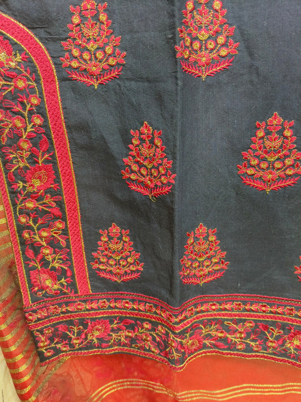 BIN SAEED LAWN 2 PC (KAMEEZ AND DUPATTA) D-01