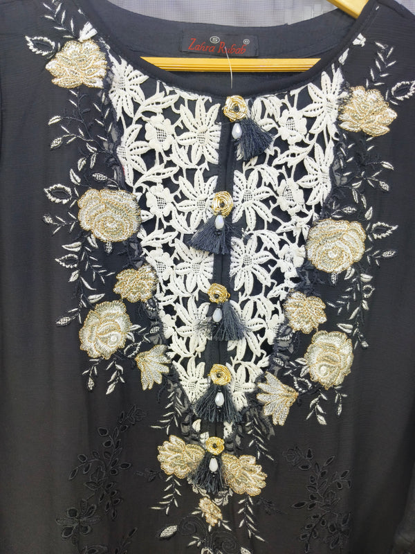 ZOYA AHMAD CHIFFON STITCHED D-01