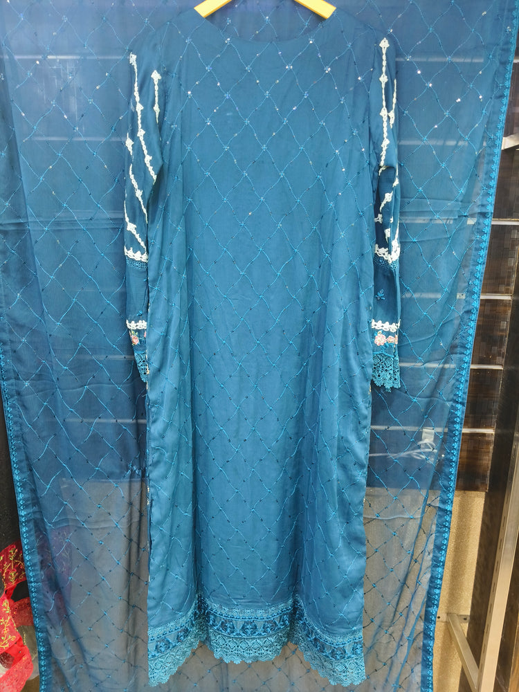 ZOYA AHMAD GUZEL CHIFFON STITCHED - D03