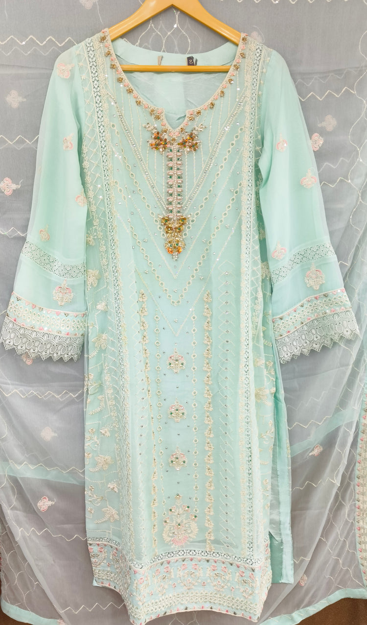 ZOYA AHMAD GUZEL CHIFFON STITCHED - D04
