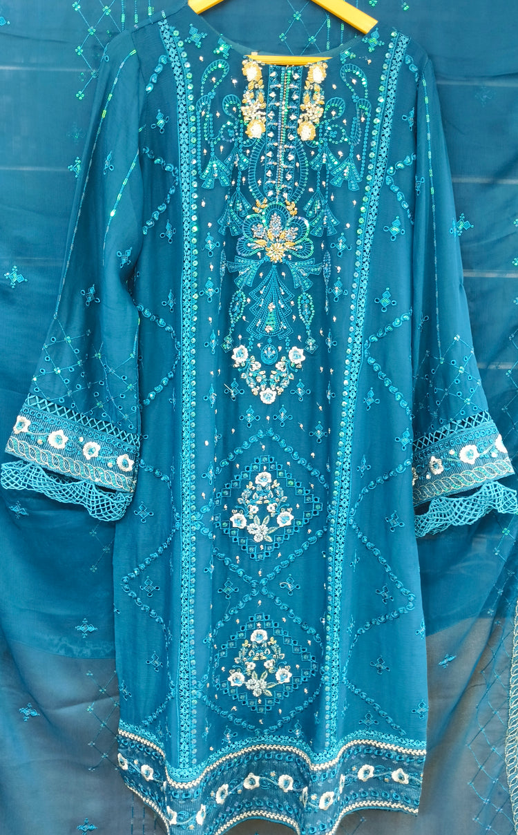 ZOYA AHMAD GUZEL CHIFFON STITCHED - D05