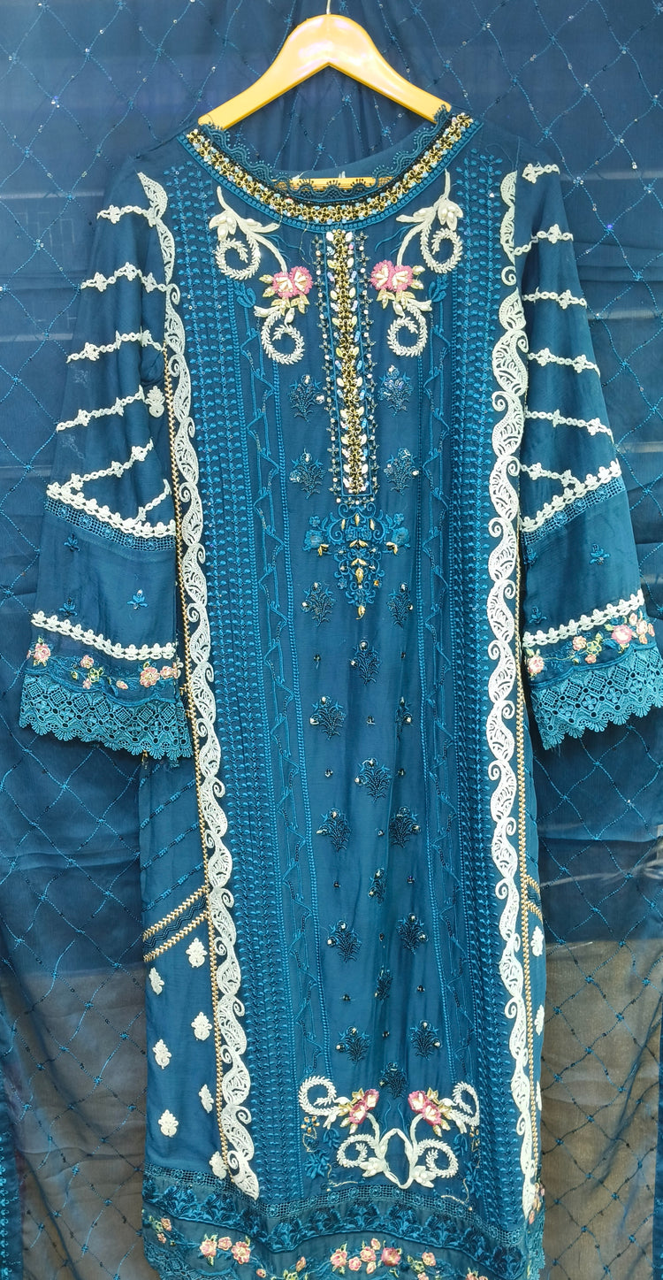 ZOYA AHMAD GUZEL CHIFFON STITCHED - D03