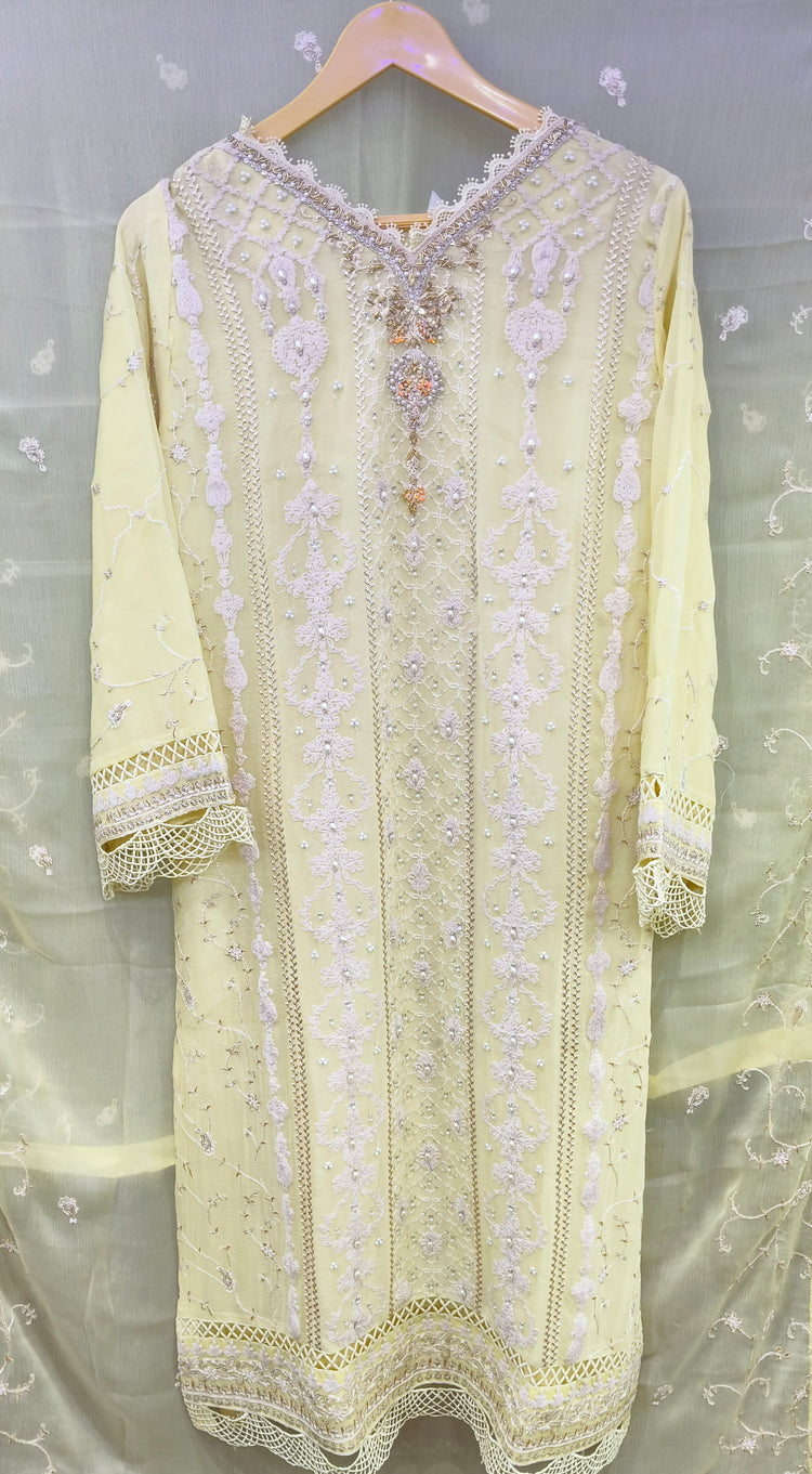 ZOYA AHMAD GUZEL CHIFFON STITCHED - D01