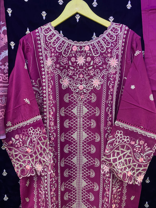 BIN SAEED | LUXURY CUTWORK STITCHED 3PC | D-10