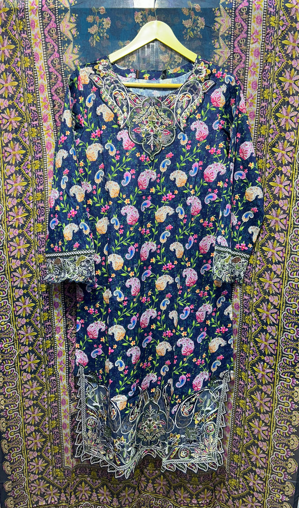 HAANI PREMIUM LUXURY STITCHED 3PC | D-01