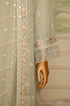 AKSHA SEMI-STITCHED HANDWORK CHIFFON 3PC | Opulent