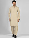 Fawn Blended Kameez Shalwar | PMKS-10028