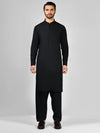 Black Blended Kameez Shalwar | PMKS-10017