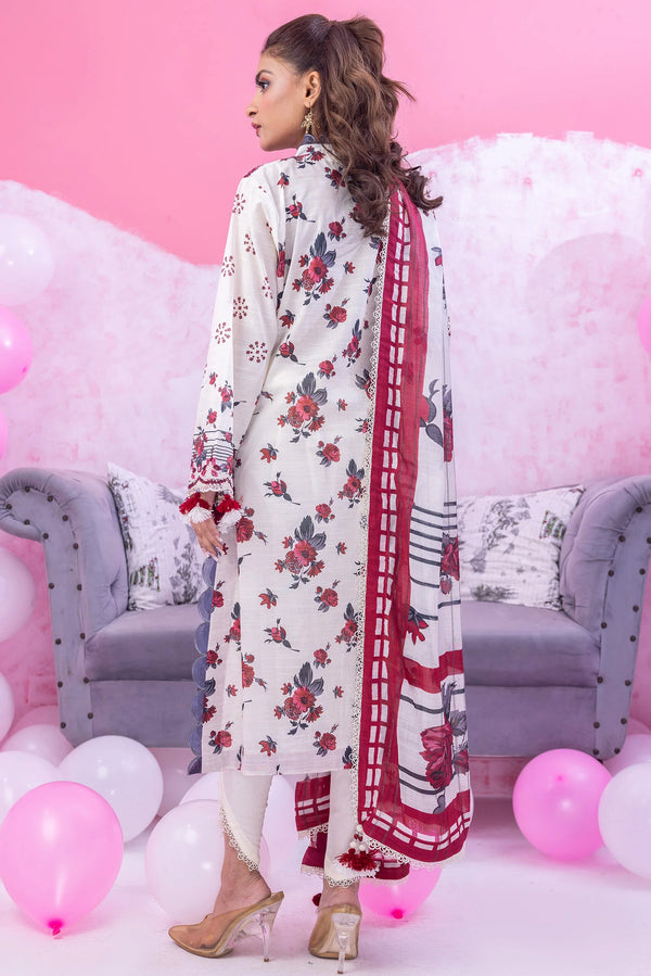 Gardenia Chikankari Lawn Un-stitched by zainab fazlani - GDP-105