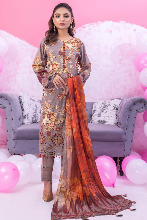 Gardenia Chikankari Lawn Un-stitched by zainab fazlani - GDP-106