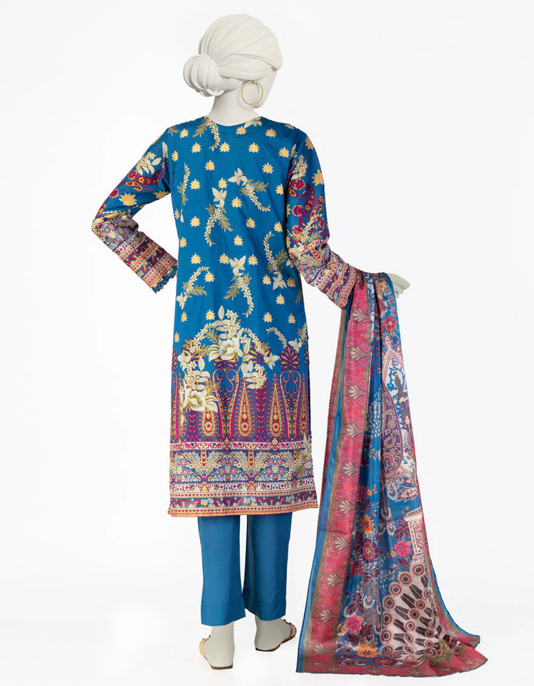 BLUE LAWN 3PC STITCHED | JLAWN-S-25-081/S ETR