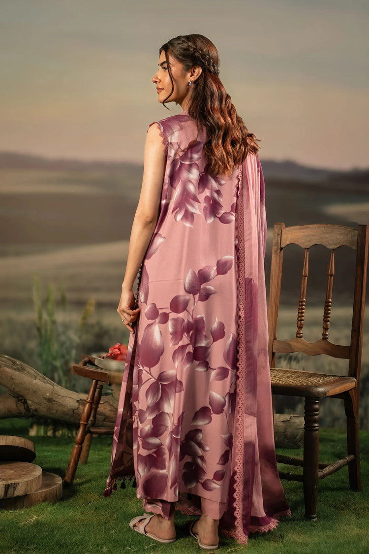 M/BASICS [3 Pc Unstitched Embroidered Arabic Lawn Suit | MB-PFUS25-01A