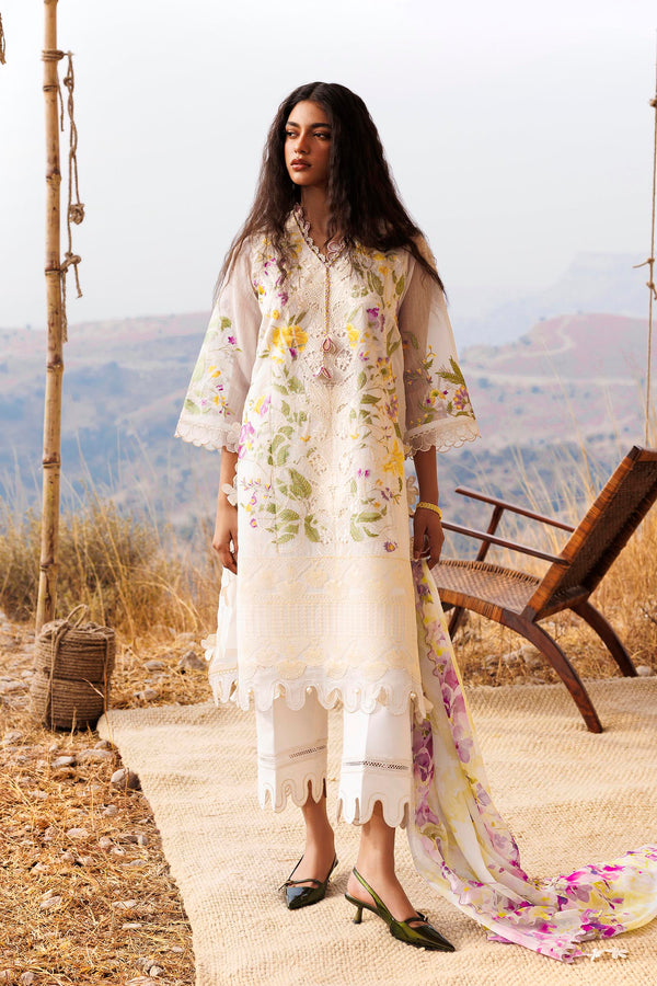 SANA SAFINAZ | M261-010A-CL Unstitched Muzlin Woven 3 Piece Suit