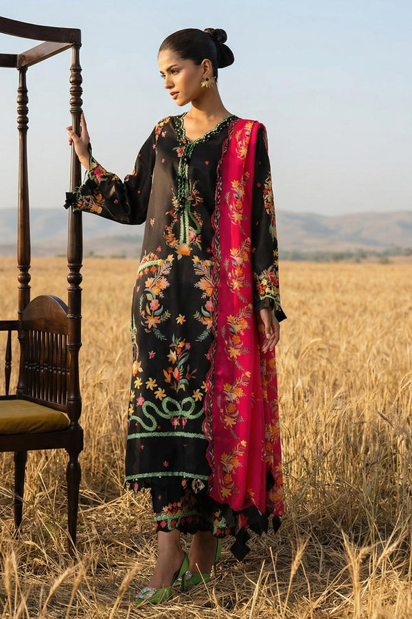 SANA SAFINAZ | M261-018B-CL Unstitched Muzlin Lawn 3 Piece Suit