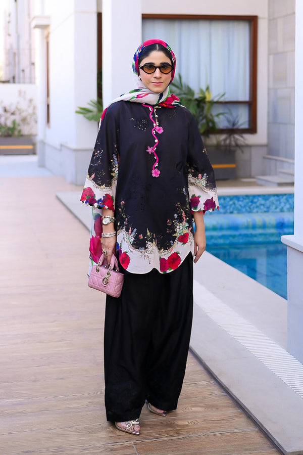 SANA SAFINAZ LUXURY | M261-020B-CIUnstitched Muzlin Lawn 3 Piece Suit