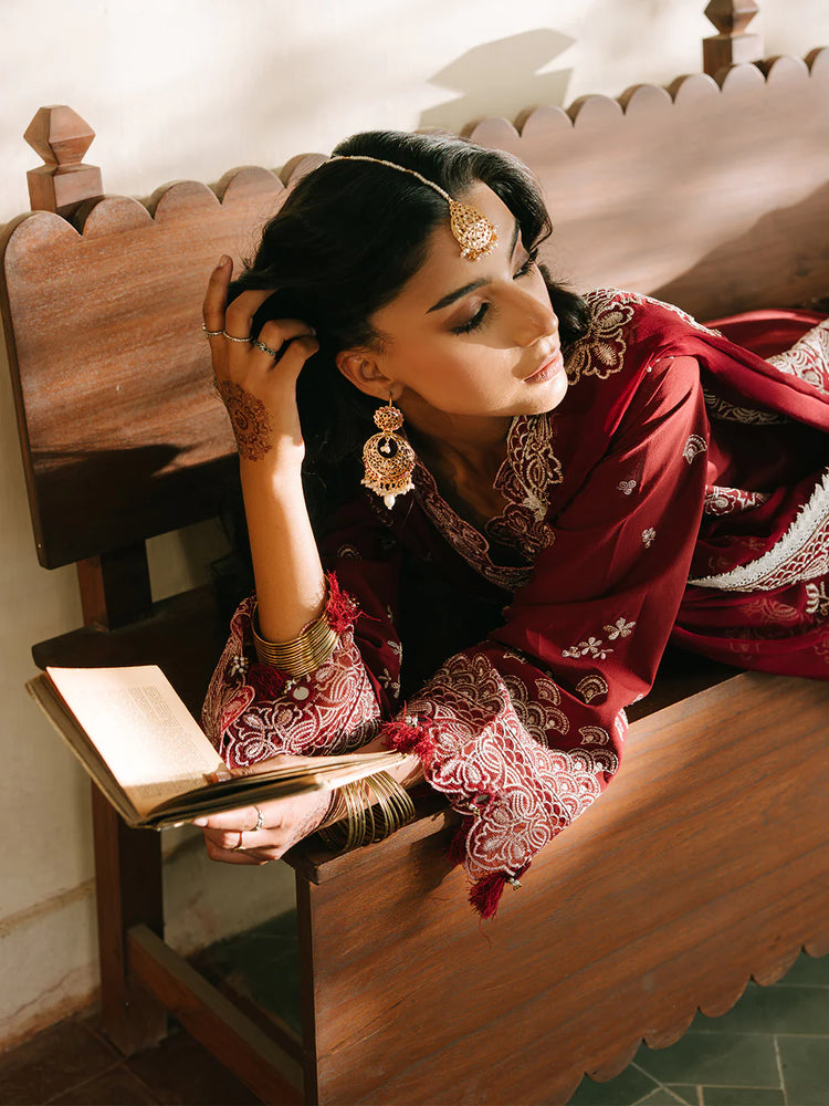 SHANAYA BY MAHNUR UN-STITCHED 3PC | Mehrosh