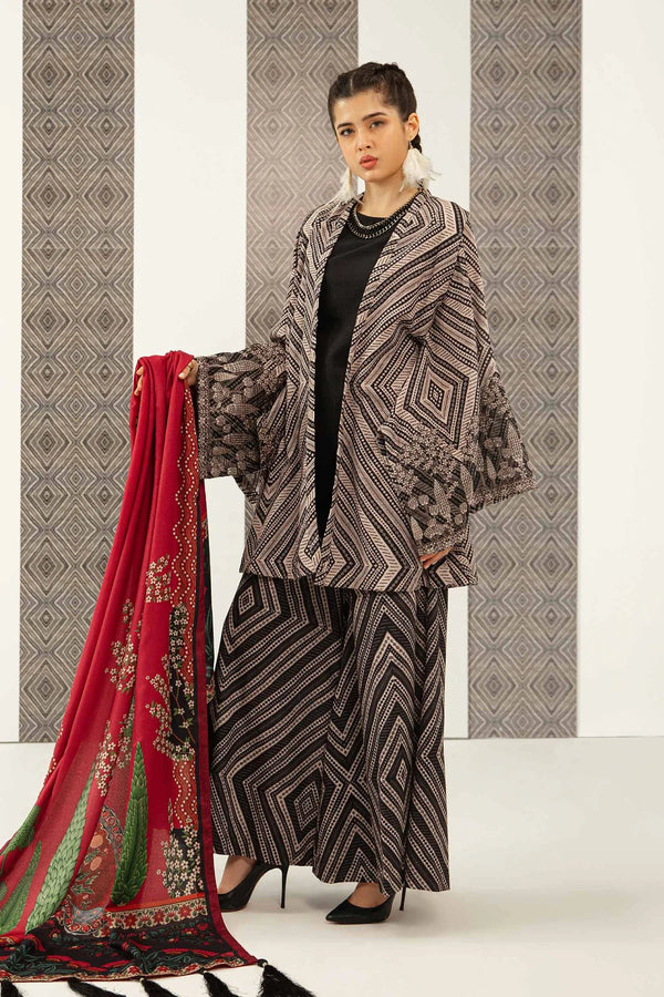 M BASICS |UNSTITCHED WINTER| 3PC- MB-208-A