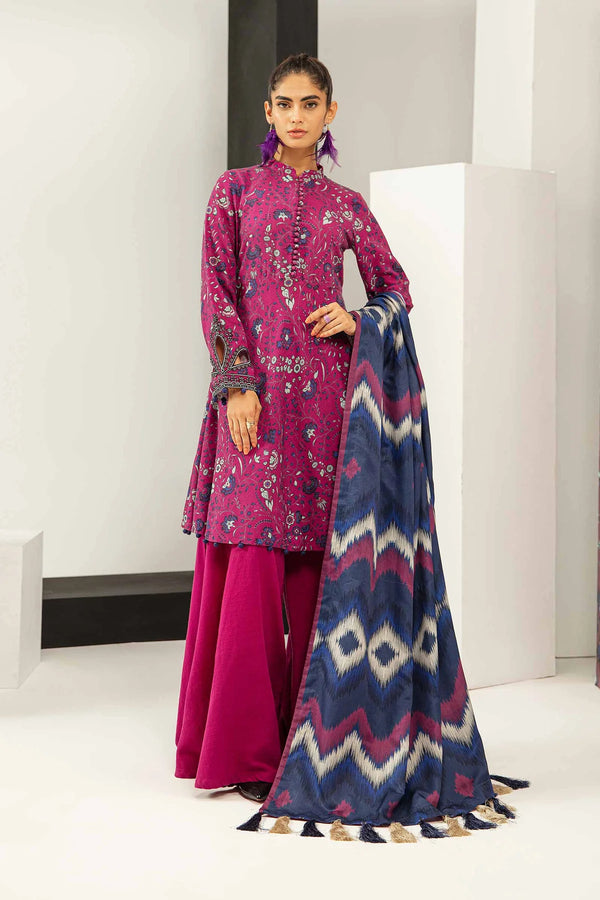 M BASICS |UNSTITCHED WINTER| 3PC- MB-209-A