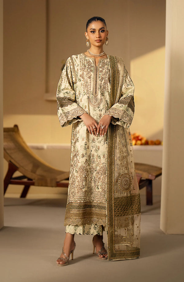 MARYUM & MARIAUN-STITCHED LUXURY LAWN|MS24-636