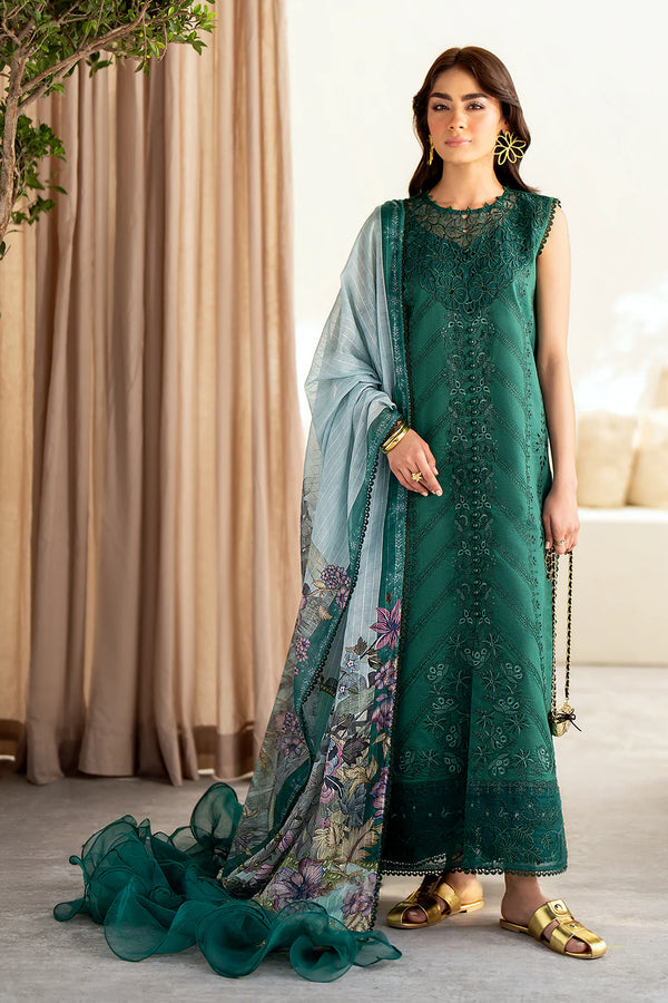SAAD SHAIKH LUXURY UN-STICHED 3PC|PETAL