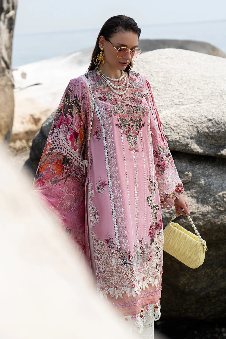 ALIF SIGNATURE LAWN|UN-STICHED 3PC| ROSY
