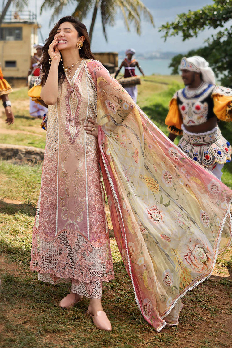 MANARAM BY MUSHQ UN-STITCHED 3PC | Tranquil Spark