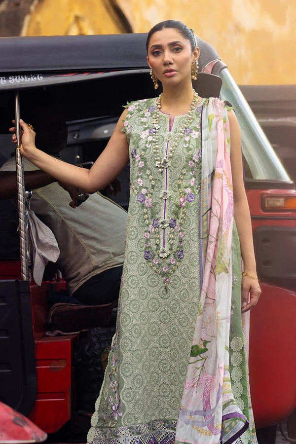 MANARAM BY MUSHQ UN-STITCHED 3PC | Beaming Drift