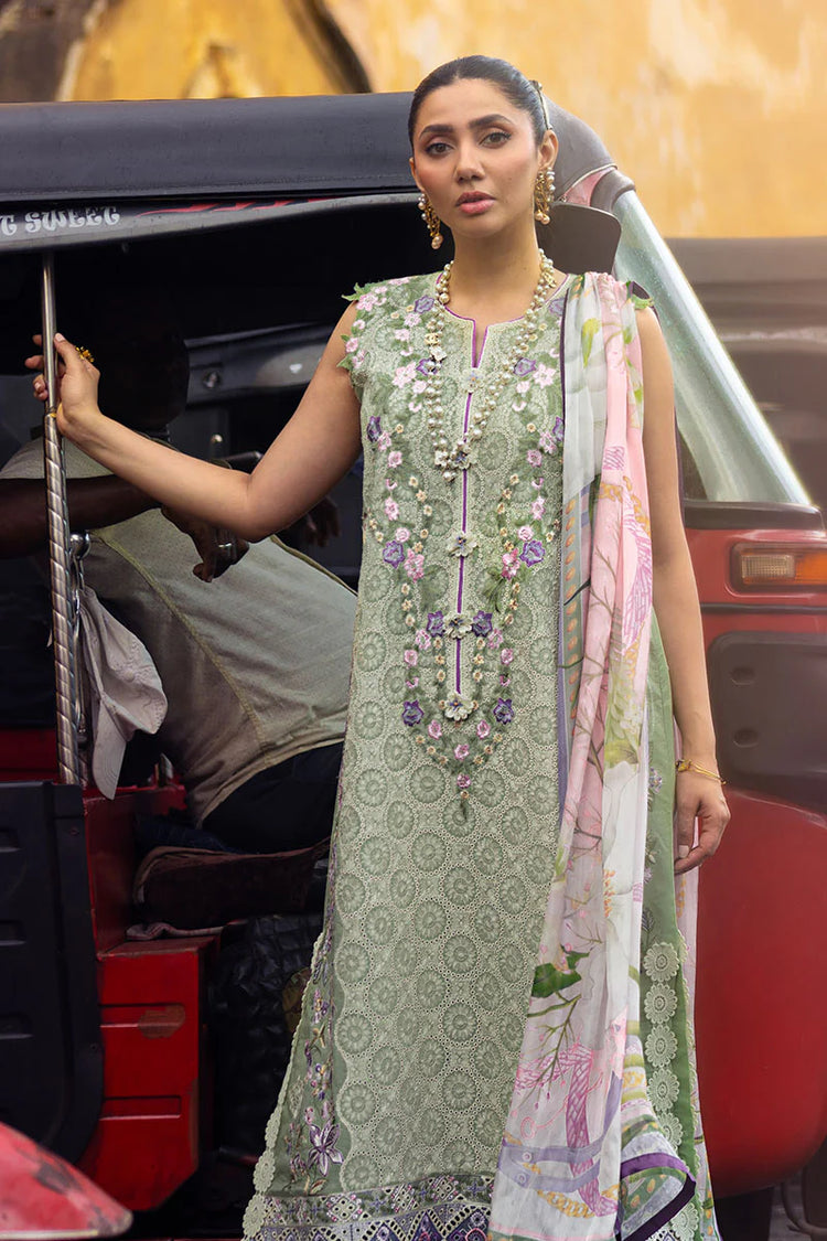 MANARAM BY MUSHQ UN-STITCHED 3PC | Beaming Drift