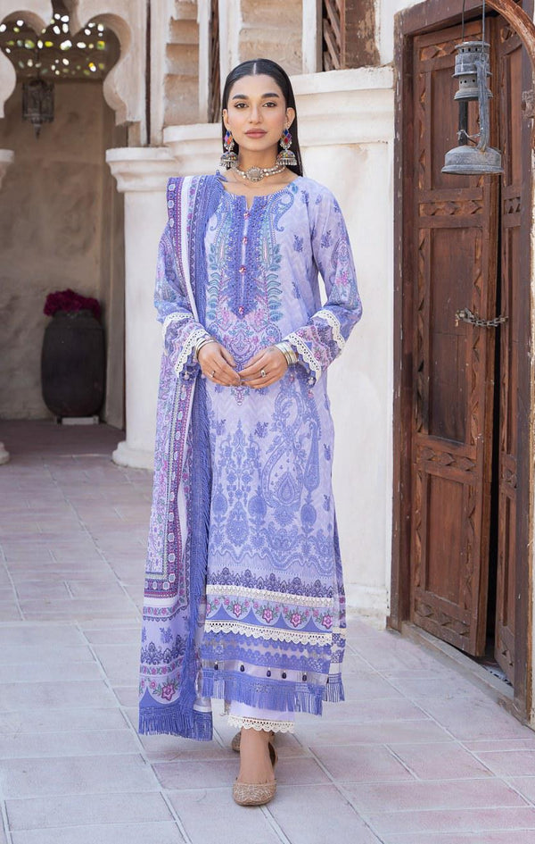 MAUSUMMERY SPRING SUMMER UN-STITCHED 3PC | Lavender