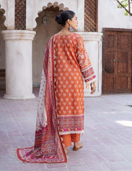 MAUSUMMERY SPRING SUMMER UN-STITCHED 3PC | Begonia