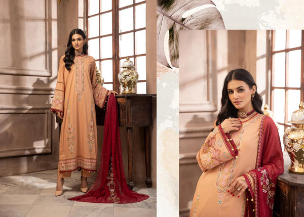 HUSN-E-JAHAAN EMBROIDERED LAWN | D-02