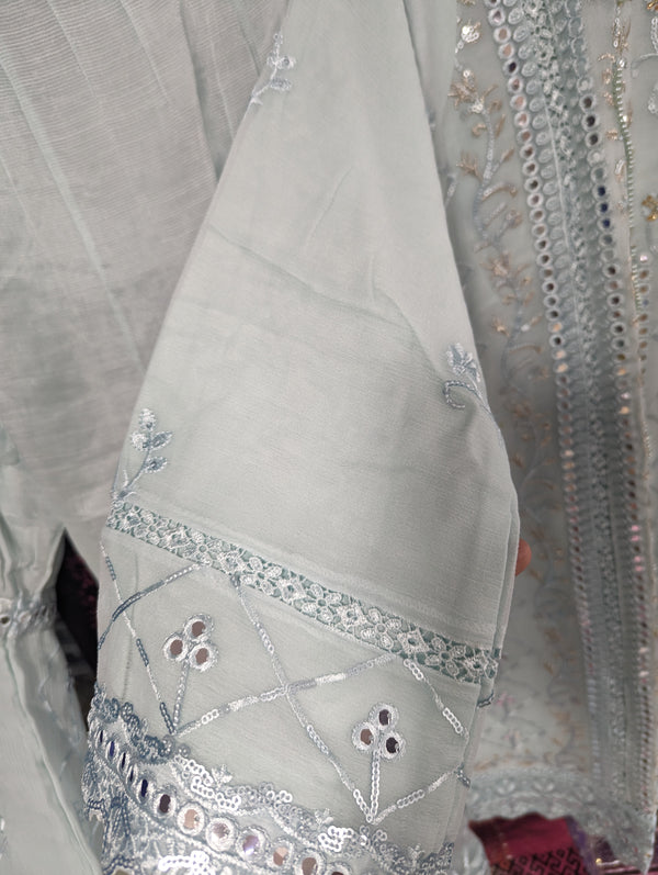 ZOYA AHMED MARIA FABRICS RTW D-10 ( LIGHT BLUE)