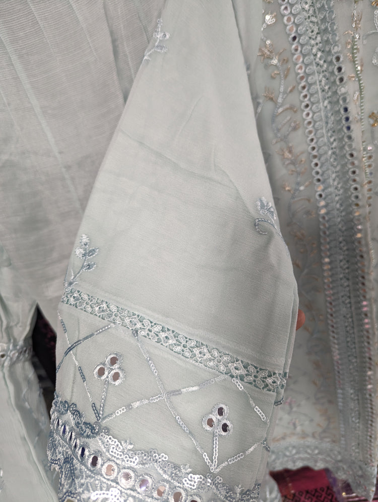 ZOYA AHMED MARIA FABRICS RTW D-10 ( LIGHT BLUE)