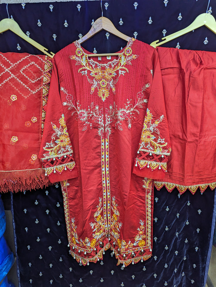ZOYA AHMAD ZAHRA COTTON NET STITCHED D-09