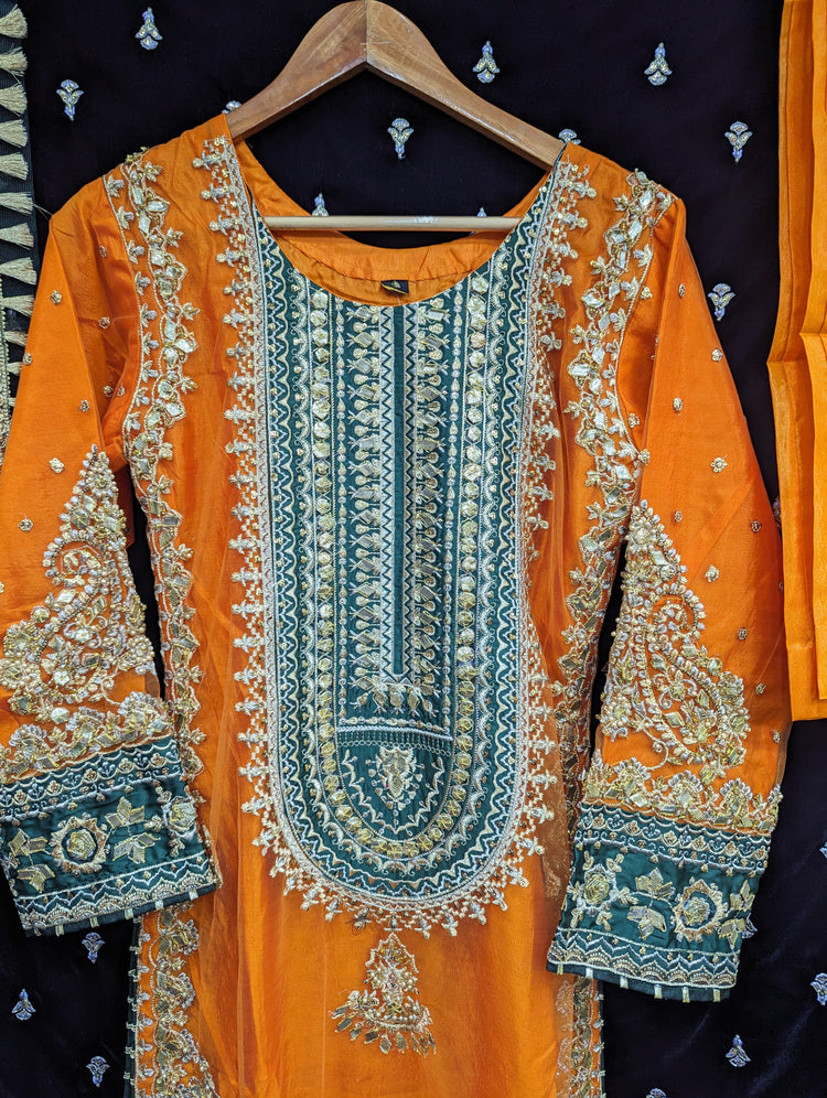 KARMA HEAVY STITCHED 24 3 PC STITCHED  D-11