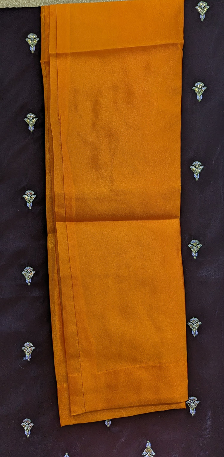 KARMA HEAVY STITCHED 24 3 PC STITCHED  D-11