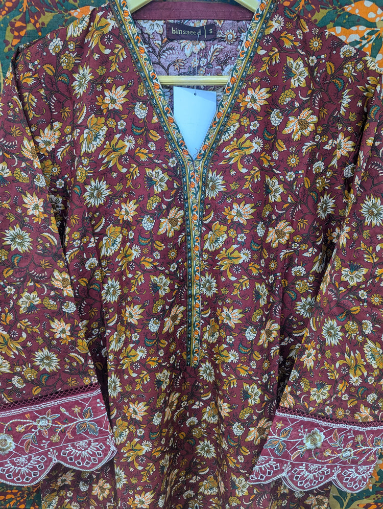 BIN SAEED EXCLUSIVE STITCHED LAWN D-01