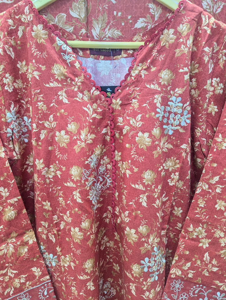 BIN SAEED EXCLUSIVE STITCHED LAWN D-07