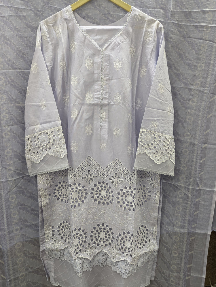 BIN SAEED CHIKANKARI STITCHED 2024 D-01