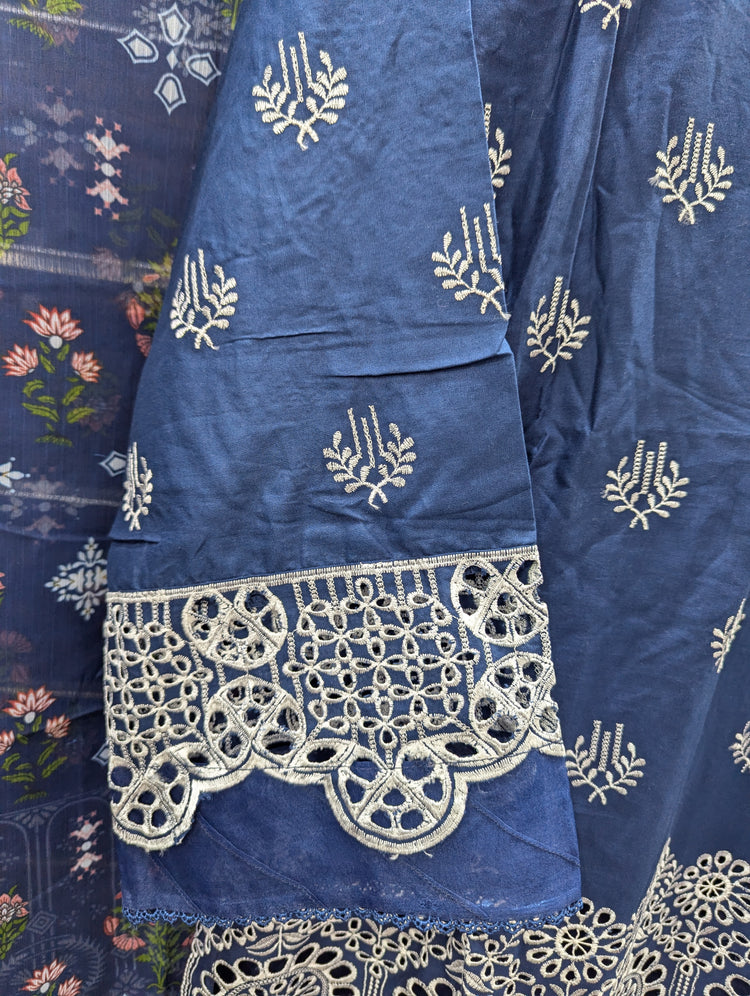 BIN SAEED CHIKANKARI STITCHED 2024 D-02
