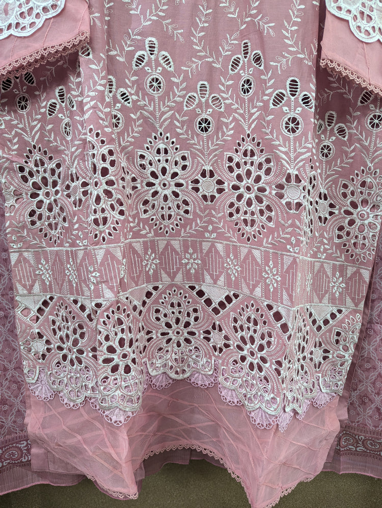 BIN SAEED CHIKANKARI STITCHED 2024 D-03