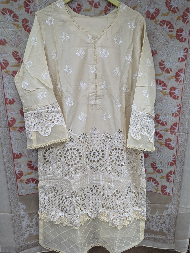BIN SAEED CHIKANKARI STITCHED 2024 D-04