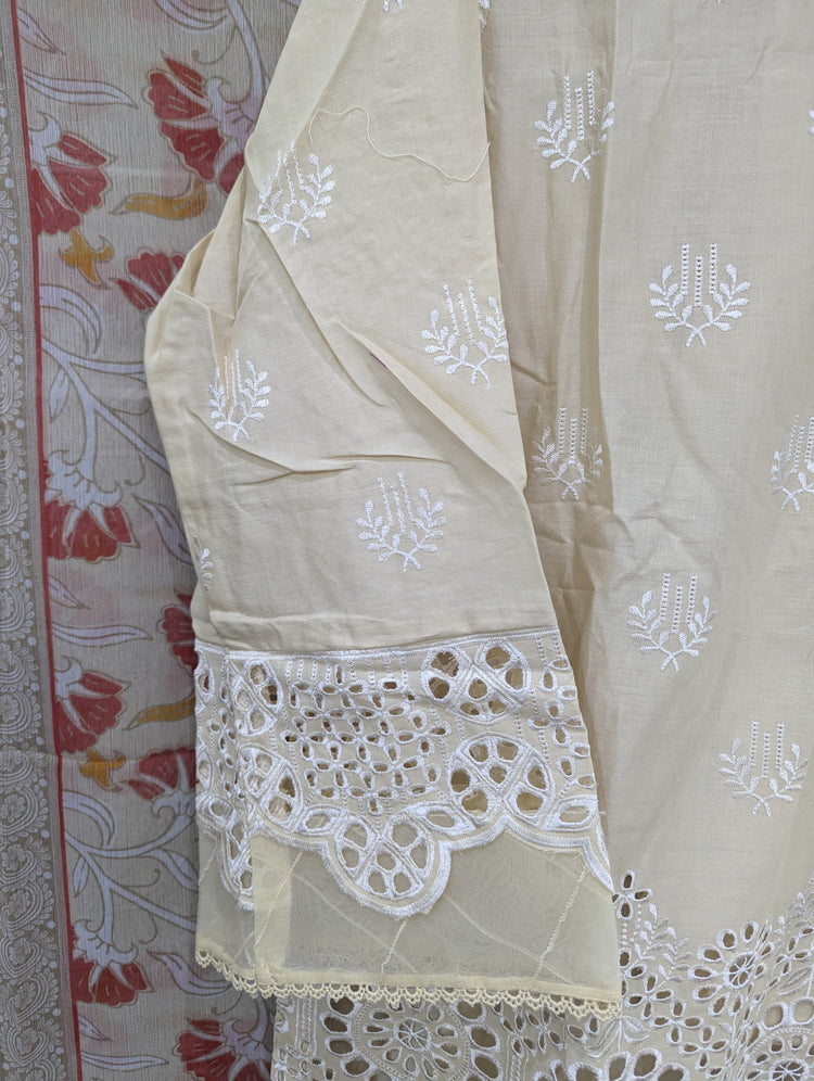 BIN SAEED CHIKANKARI STITCHED 2024 D-04