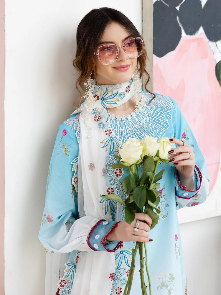 AFTERHOURS BY MAHNUR UN-STITCHED 3PC | Pastel Pop