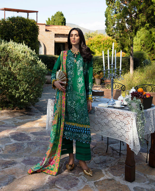 REPUBLIC UNSTITCHED 3PC | ILANA EID LUXURY LAWN |Helene (D3-B)