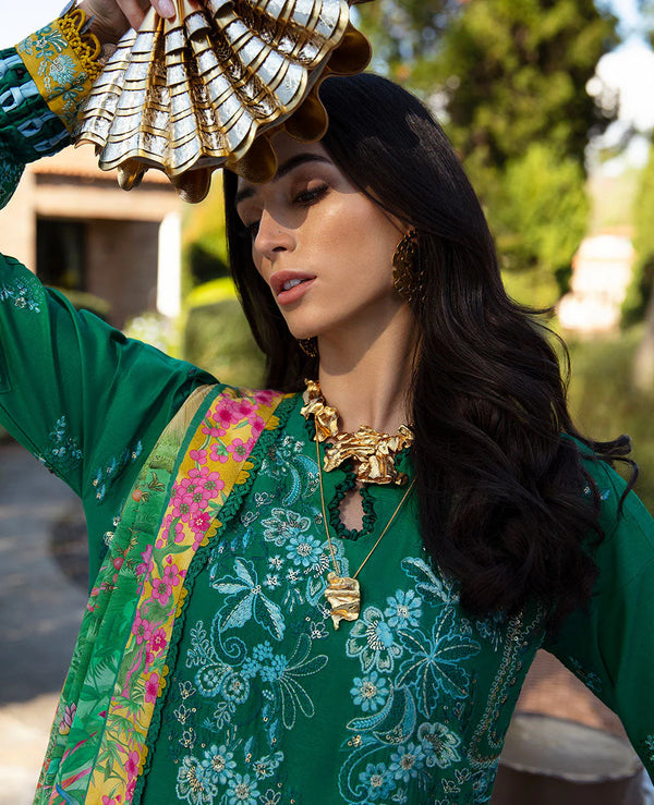 REPUBLIC UNSTITCHED 3PC | ILANA EID LUXURY LAWN |Helene (D3-B)
