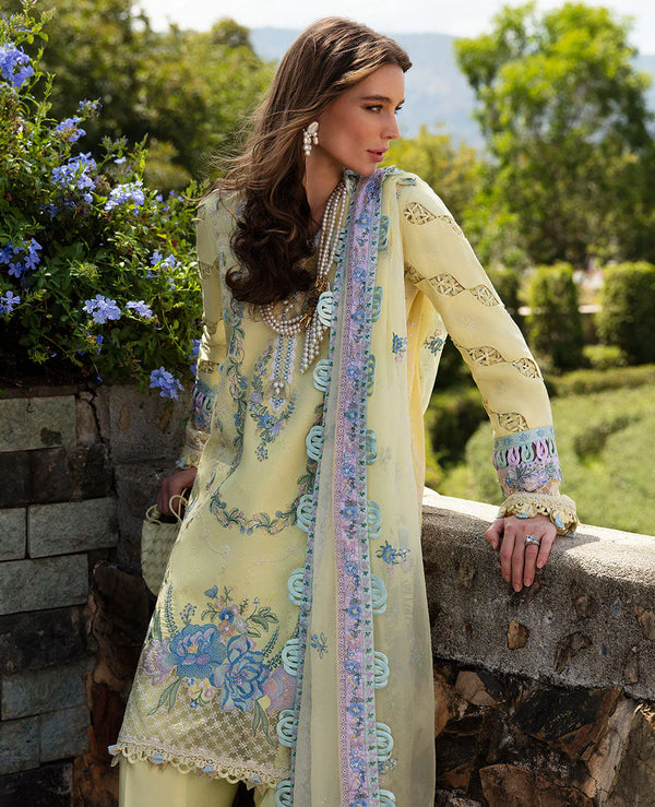 REPUBLIC UNSTITCHED 3PC | ILANA EID LUXURY LAWN |Sylvie (D7-B)